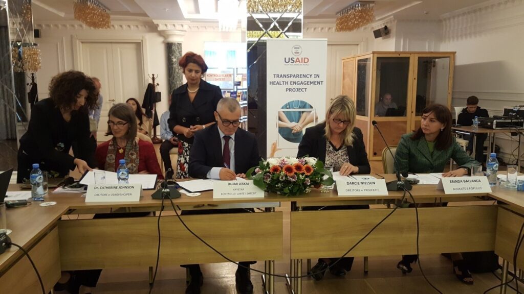 Projekti i USAID “Transparenca në sistemin shëndetësor” 2017-2019- mbështetje efektive dhe vlerë e shtuar për KLSH-në